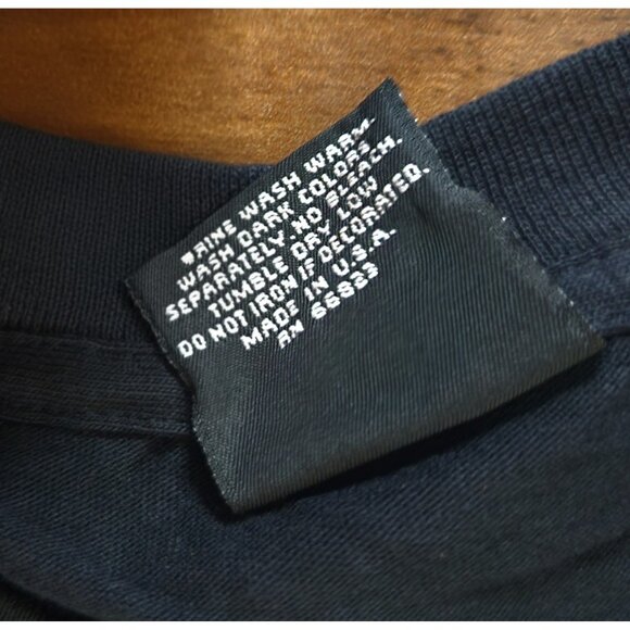 Vintage Single Stitch TIGER GRAPHIC Tshirt Made USA On XL Harley Davidson Tag - Picture 4 of 8